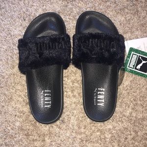 Black Fenty Puma Slides by Rihanna